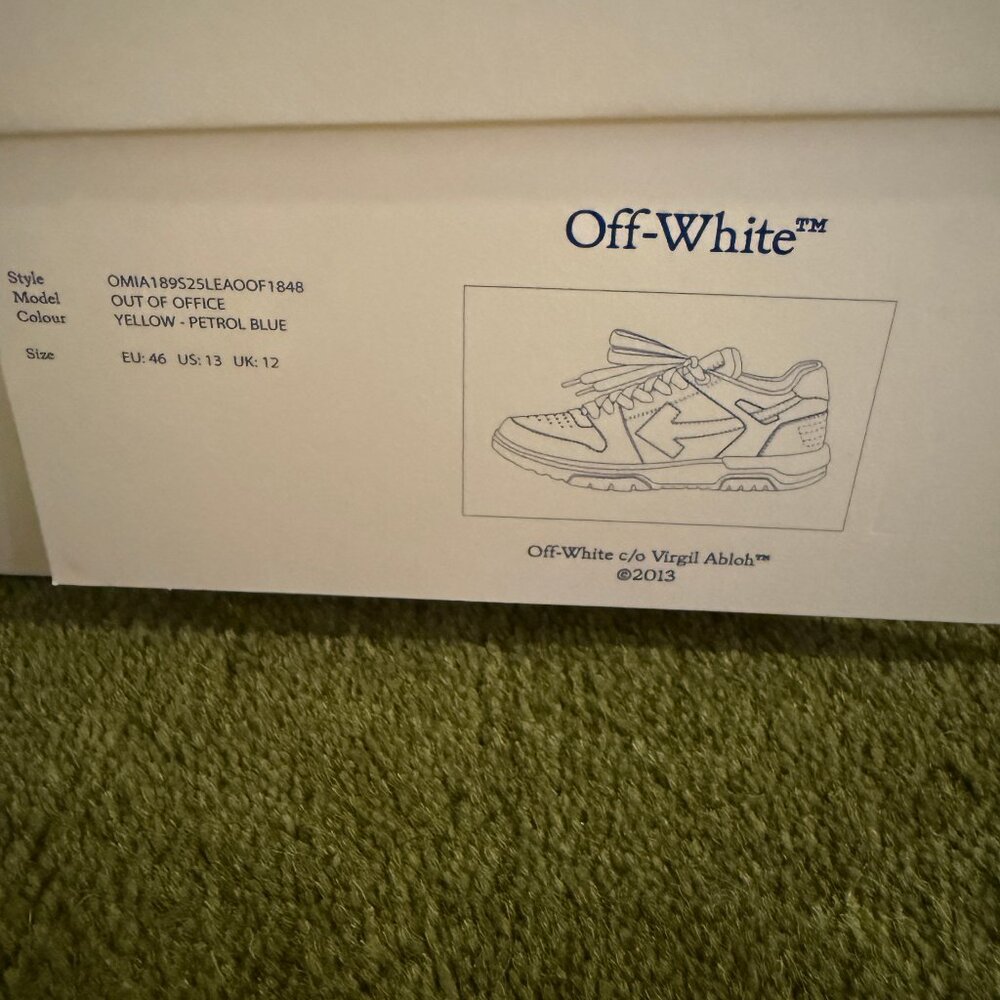 Brand New | Off-White | Out-Of-Office Lowtops - Picture 7 of 7